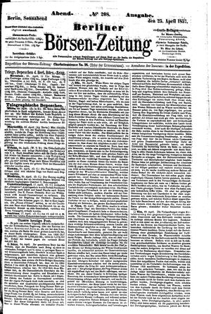 Berliner Börsen-Zeitung vom 25.04.1857