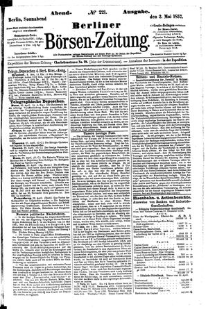 Berliner Börsen-Zeitung on May 2, 1857