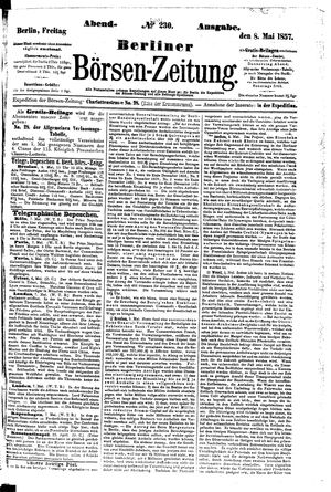 Berliner Börsen-Zeitung vom 08.05.1857