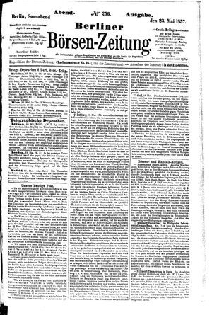 Berliner Börsen-Zeitung vom 23.05.1857