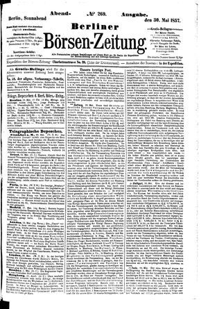 Berliner Börsen-Zeitung on May 30, 1857