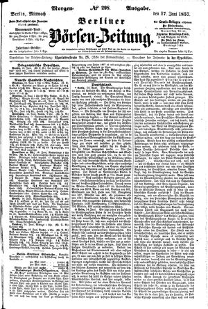 Berliner Börsen-Zeitung on Jun 17, 1857