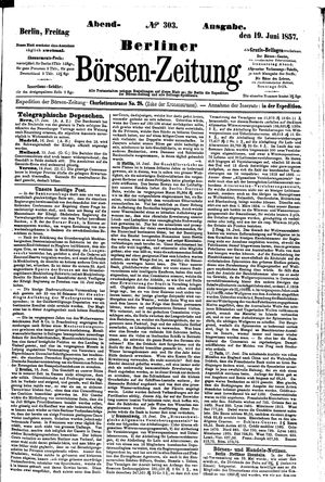 Berliner Börsen-Zeitung on Jun 19, 1857