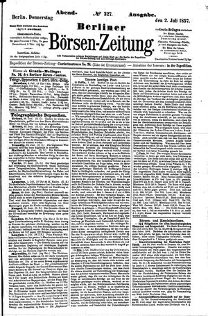 Berliner Börsen-Zeitung vom 02.07.1857