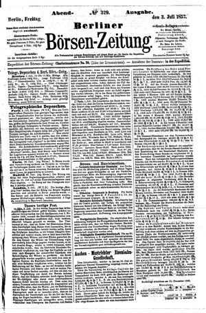 Berliner Börsen-Zeitung vom 03.07.1857