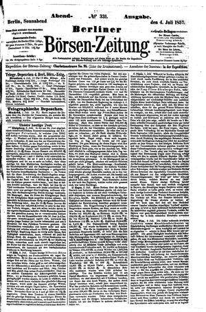 Berliner Börsen-Zeitung vom 04.07.1857