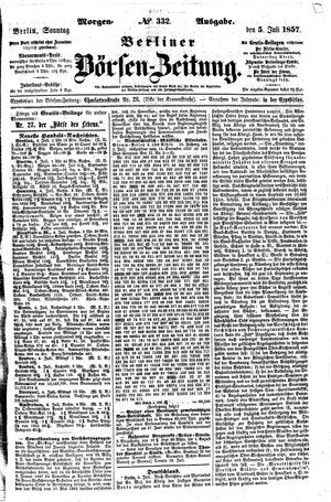 Berliner Börsen-Zeitung vom 05.07.1857