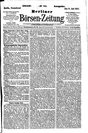 Berliner Börsen-Zeitung vom 11.07.1857