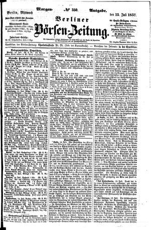 Berliner Börsen-Zeitung vom 15.07.1857