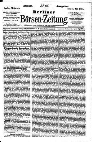 Berliner Börsen-Zeitung vom 15.07.1857