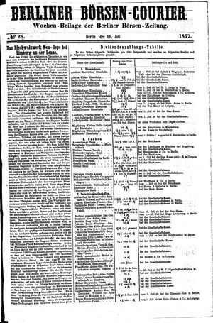 Berliner Börsen-Zeitung on Jul 16, 1857