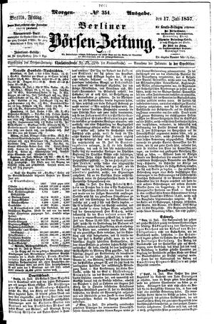 Berliner Börsen-Zeitung vom 17.07.1857