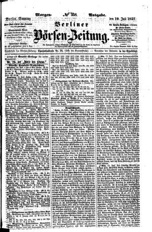Berliner Börsen-Zeitung vom 19.07.1857