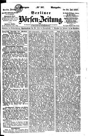 Berliner Börsen-Zeitung vom 24.07.1857