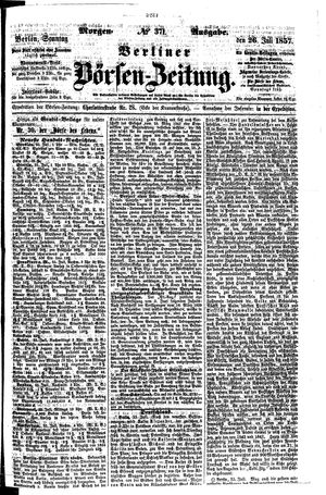 Berliner Börsen-Zeitung vom 26.07.1857