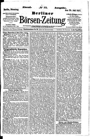 Berliner Börsen-Zeitung vom 28.07.1857