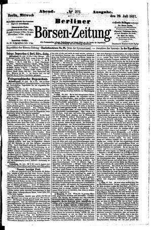 Berliner Börsen-Zeitung vom 29.07.1857