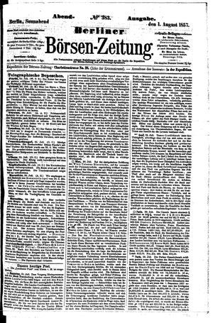 Berliner Börsen-Zeitung vom 01.08.1857