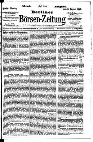 Berliner Börsen-Zeitung vom 03.08.1857