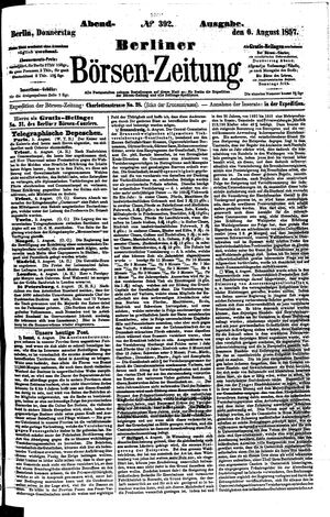 Berliner Börsen-Zeitung vom 06.08.1857