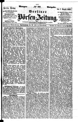 Berliner Börsen-Zeitung vom 07.08.1857
