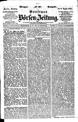 Berliner Börsen-Zeitung vom 09.08.1857