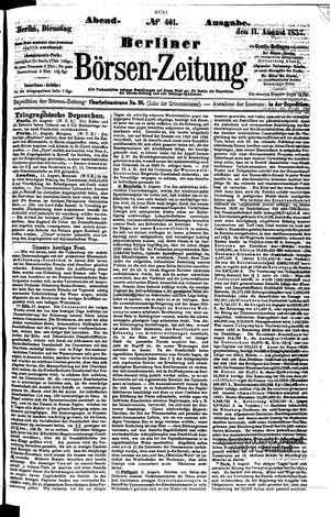 Berliner Börsen-Zeitung vom 11.08.1857
