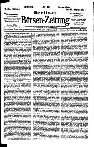 Berliner Börsen-Zeitung vom 16.08.1857