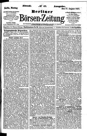 Berliner Börsen-Zeitung vom 17.08.1857