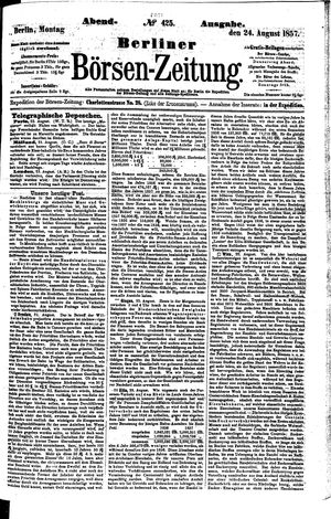 Berliner Börsen-Zeitung vom 24.08.1857