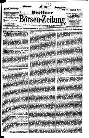 Berliner Börsen-Zeitung vom 25.08.1857