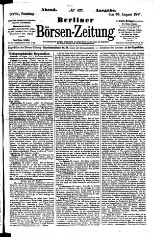 Berliner Börsen-Zeitung vom 30.08.1857