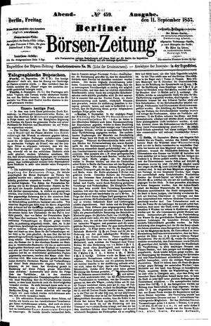 Berliner Börsen-Zeitung vom 11.09.1857
