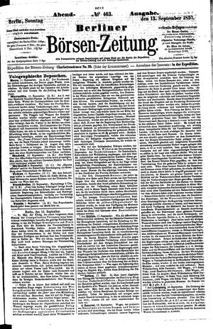 Berliner Börsen-Zeitung vom 13.09.1857