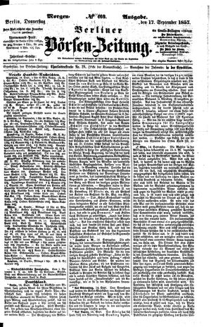 Berliner Börsen-Zeitung on Sep 17, 1857