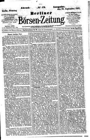 Berliner Börsen-Zeitung vom 22.09.1857