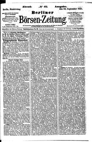 Berliner Börsen-Zeitung vom 24.09.1857