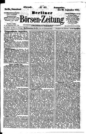 Berliner Börsen-Zeitung vom 26.09.1857