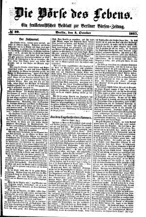 Berliner Börsen-Zeitung vom 04.10.1857
