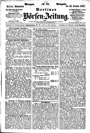 Berliner Börsen-Zeitung vom 10.10.1857