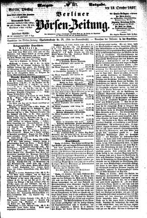 Berliner Börsen-Zeitung vom 13.10.1857