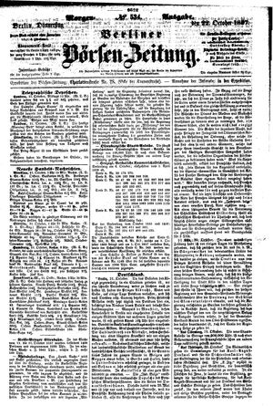 Berliner Börsen-Zeitung vom 22.10.1857