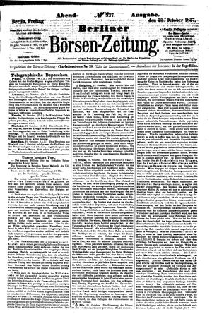 Berliner Börsen-Zeitung vom 23.10.1857
