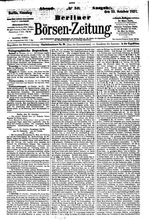 Berliner Börsen-Zeitung vom 25.10.1857
