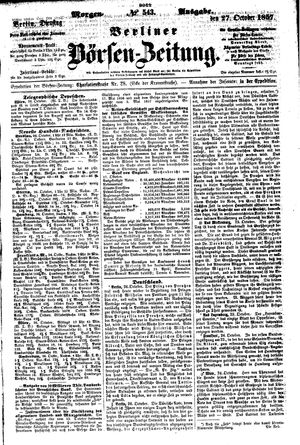 Berliner Börsen-Zeitung vom 27.10.1857