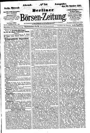 Berliner Börsen-Zeitung vom 28.10.1857