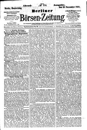 Berliner Börsen-Zeitung on Nov 12, 1857