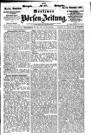 Berliner Börsen-Zeitung vom 14.11.1857