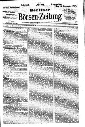 Berliner Börsen-Zeitung on Nov 28, 1857