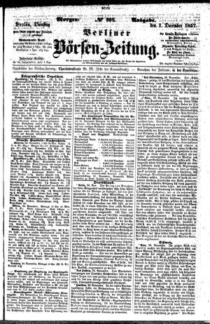 Berliner Börsen-Zeitung vom 01.12.1857